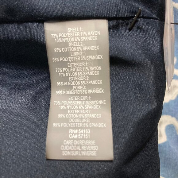 Tommy Hilfiger Women's Blazer size 12 Dark Blue Lined Academia Preppy Long - Picture 6 of 12